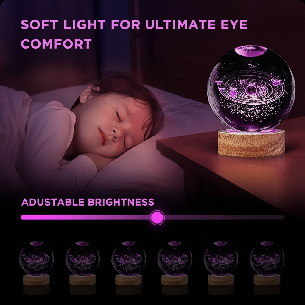 3D CRYSTAL LAMP BALL(ASSORTED DESIGN)