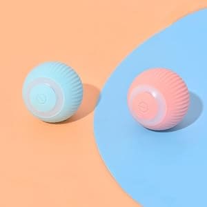 ROTATING CAT TOY BALL - INTERACTIVE RECHARGEABLE LED BALL FOR CATS