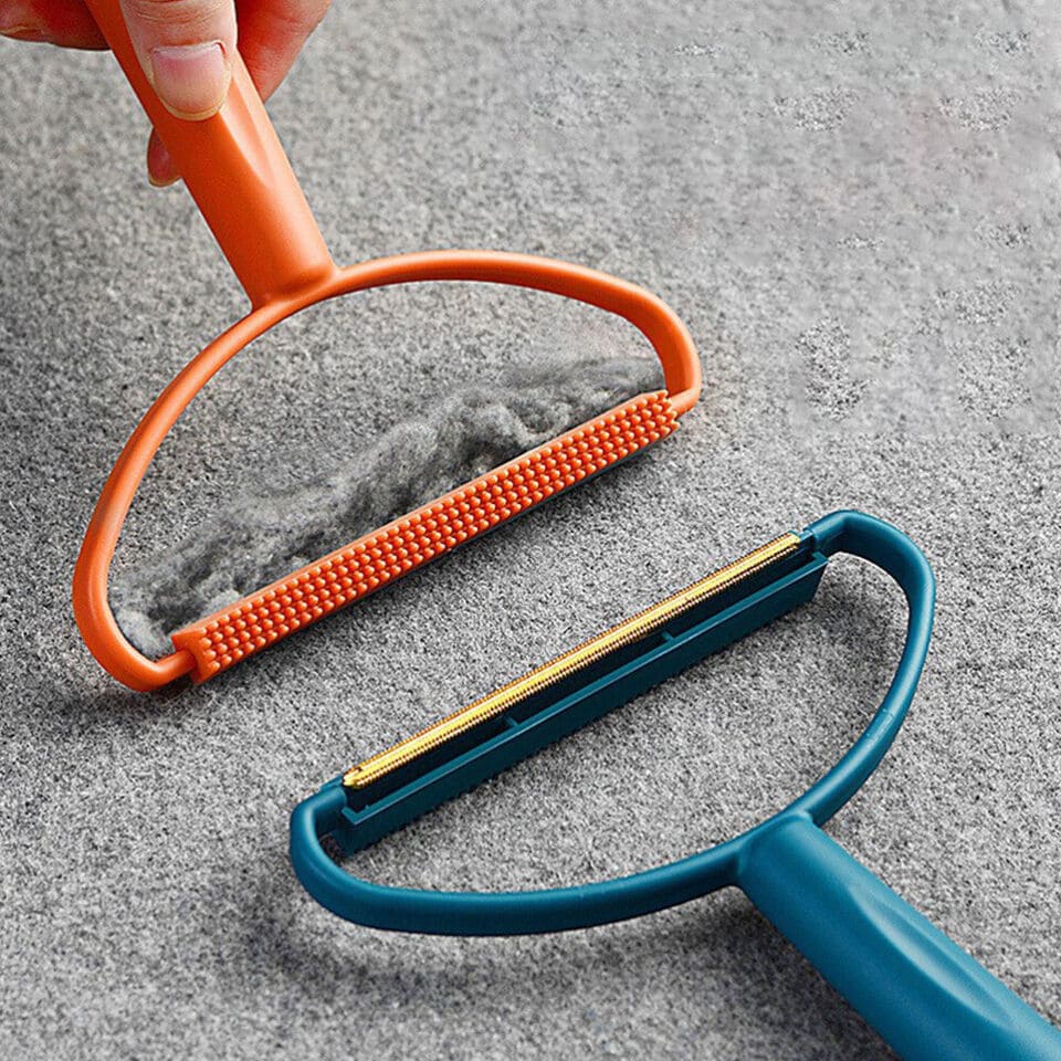 MINI PORTABLE HAIR/ LINT REMOVER | FOR BEDDING, CLOTH, CAR INTERIORS | PACK OF 2 | MULTIPURPOSE