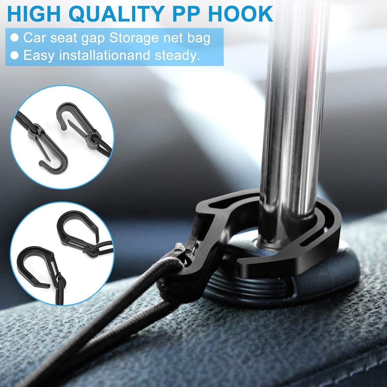 AUTOMAZE 3-layer car mesh organizer for backseat storage with high quality PP hook Easy installationand steady and srong net bag