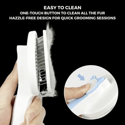 SELF-CLEANING HAIR BRUSH FOR PETS | BEST GROOMING COMB FOR DOGS, CATS