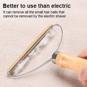 Durable copper lint remover – no batteries or charging needed, better control than electric removers.