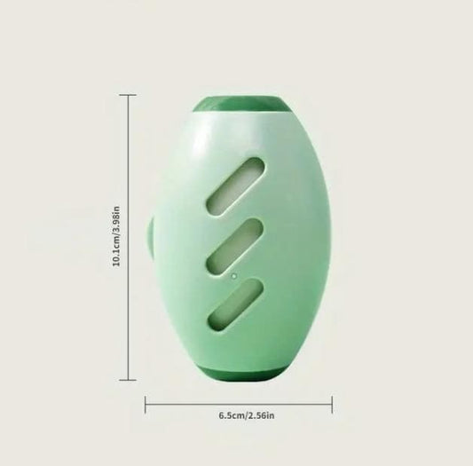 Soft sticky silicone surface of portable lint roller for easy cleaning and reuse.