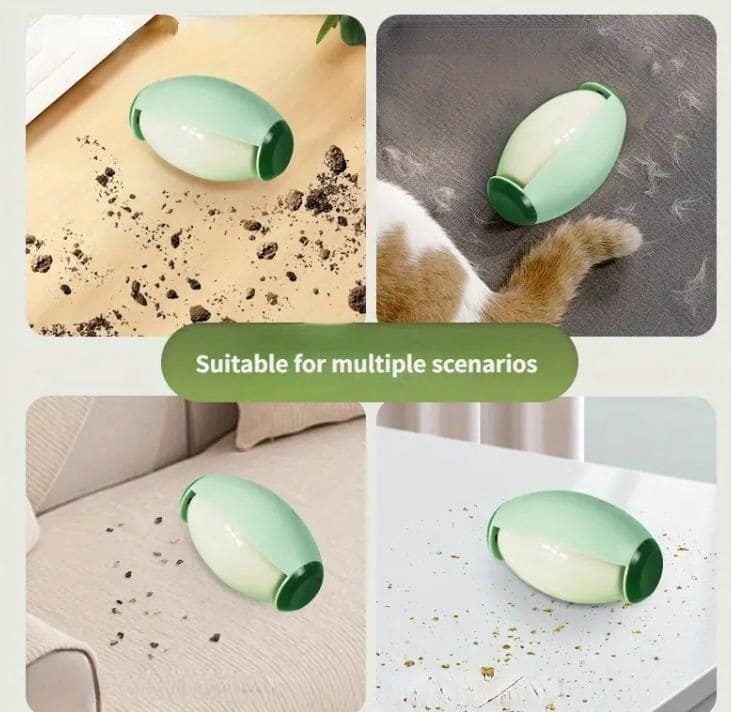 Strong sticky green silicone lint roller designed for versatile cleaning on different surfaces.