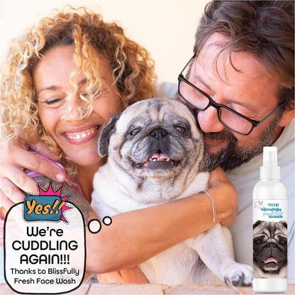 TYCHE Blissfully Flat Facewash in a sleek bottle, designed to cleanse and refresh the face gently.